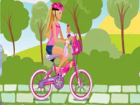 barbie bike racing games