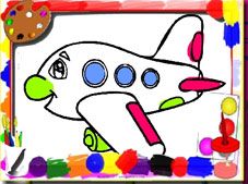 Airplane Coloring Book