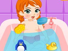 Baby Anna Bathing