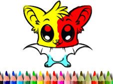 Cute Bat Coloring Book