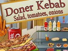 Doner Kebab Salad Tomates Onions