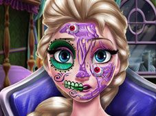 Elsa Scary Halloween Makeup