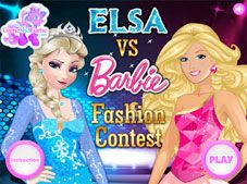 Elsa Vs Barbie Fashion Contest