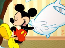 Mickey and Friends in Pillow Fight