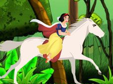 Princess Snow White Horse Riding