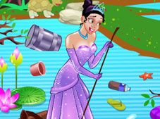 Princess Tiana Pond Cleaning