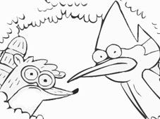 Regular Show Coloring Game