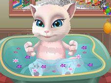 Talking Angela Bathing