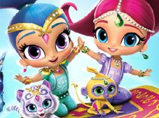 Online Games, Shimmer and Shine Memory Game