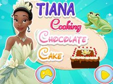 Tiana Cooking Chocolate Cake